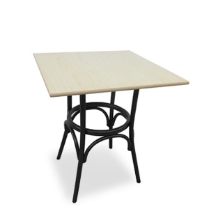 Square bistro table in two colors